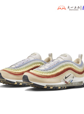 耐克 Nike Air Max 97 男女黄色低帮大气垫休闲跑步鞋 FD8637-600