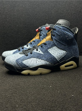 Air Jordan 6 AJ6蓝牛仔 深浅蓝 丹宁男子高帮篮球鞋 CT5350-401
