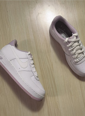 耐克 Nike Air Force 1 AF1樱花粉香芋紫耐克空军板鞋 CD6915-100
