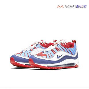 Max 112 耐克 Air 女子大气垫透气低帮跑鞋 AH6799 红蓝 NIKE