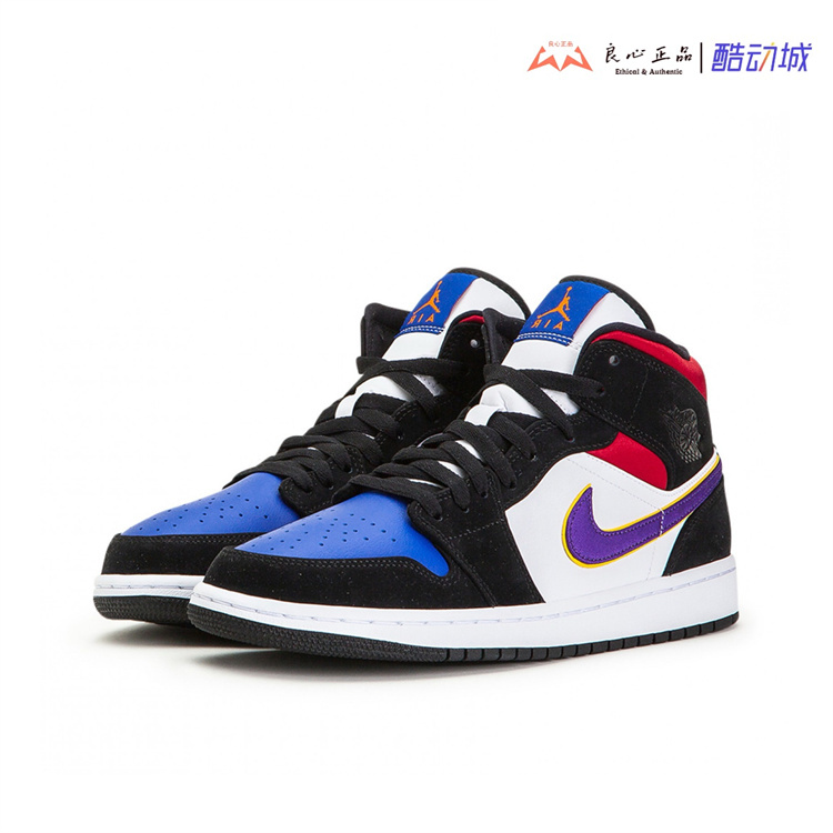 Jordan Air Jordan 1 Mid SE 青少年中帮耐磨篮球鞋 BQ6931-005