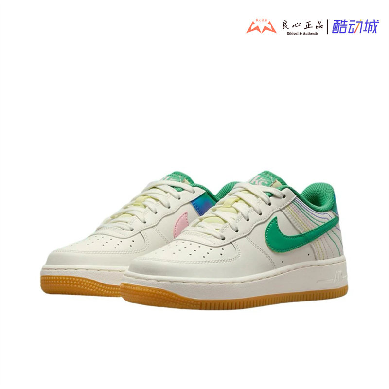 Nike Air Force 1 Low AF1白绿 空军一号女款休闲板鞋 FJ7540-100