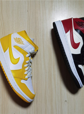 Air Jordan 1 Mid AJ1中帮女子复古运动休闲板鞋 BQ6472-117-160