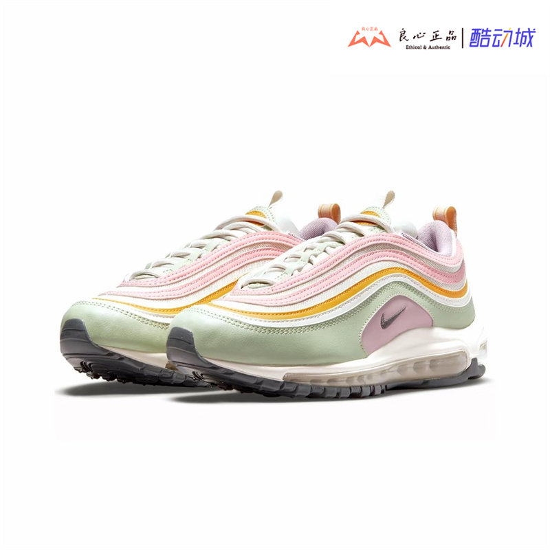 耐克 NIKE Air Max 97 马卡龙气垫女子子弹休闲跑步鞋 DH1594-001