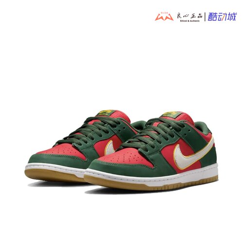 耐克Nike Dunk SB LOW PRM圣诞节防滑耐磨低帮休闲板鞋FZ1287-300