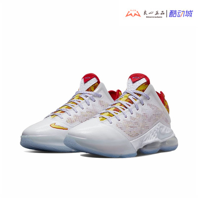 耐克白红运动实战篮球鞋