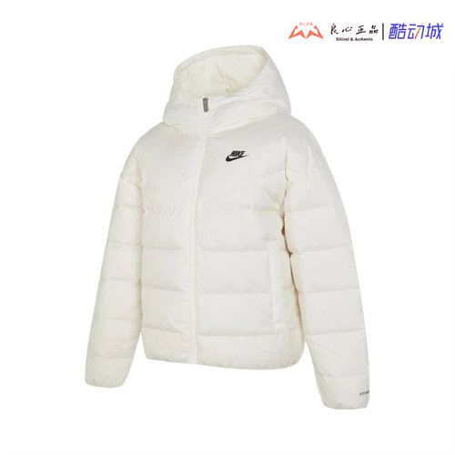 耐克 Nike STORM-FIT女子冬季休闲运动保暖连帽羽绒服 DQ5904-133