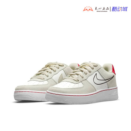 耐克 Nike Air Force 1 LV8 女子翻毛皮时尚百搭板鞋 DB1561-100