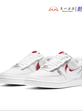 耐克 Nike Court Vision 1 双钩 女子低帮复古板鞋 CI7827-100