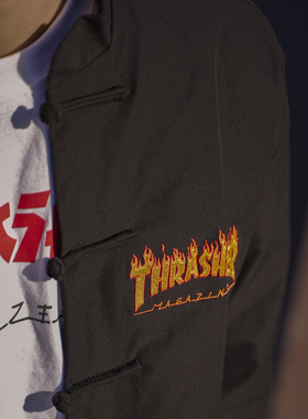【羔羊House】Thrasher Tang Suit 美版火焰中式唐装教练夹克外套