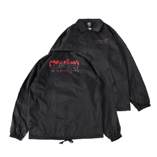 Crows Thrasher 限定暗黑烈焰乌鸦火焰教练夹克外套 羔羊House