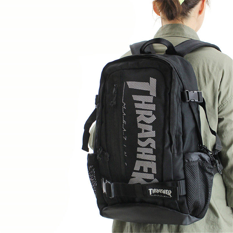 thrasher艰难街头双肩包滑板包