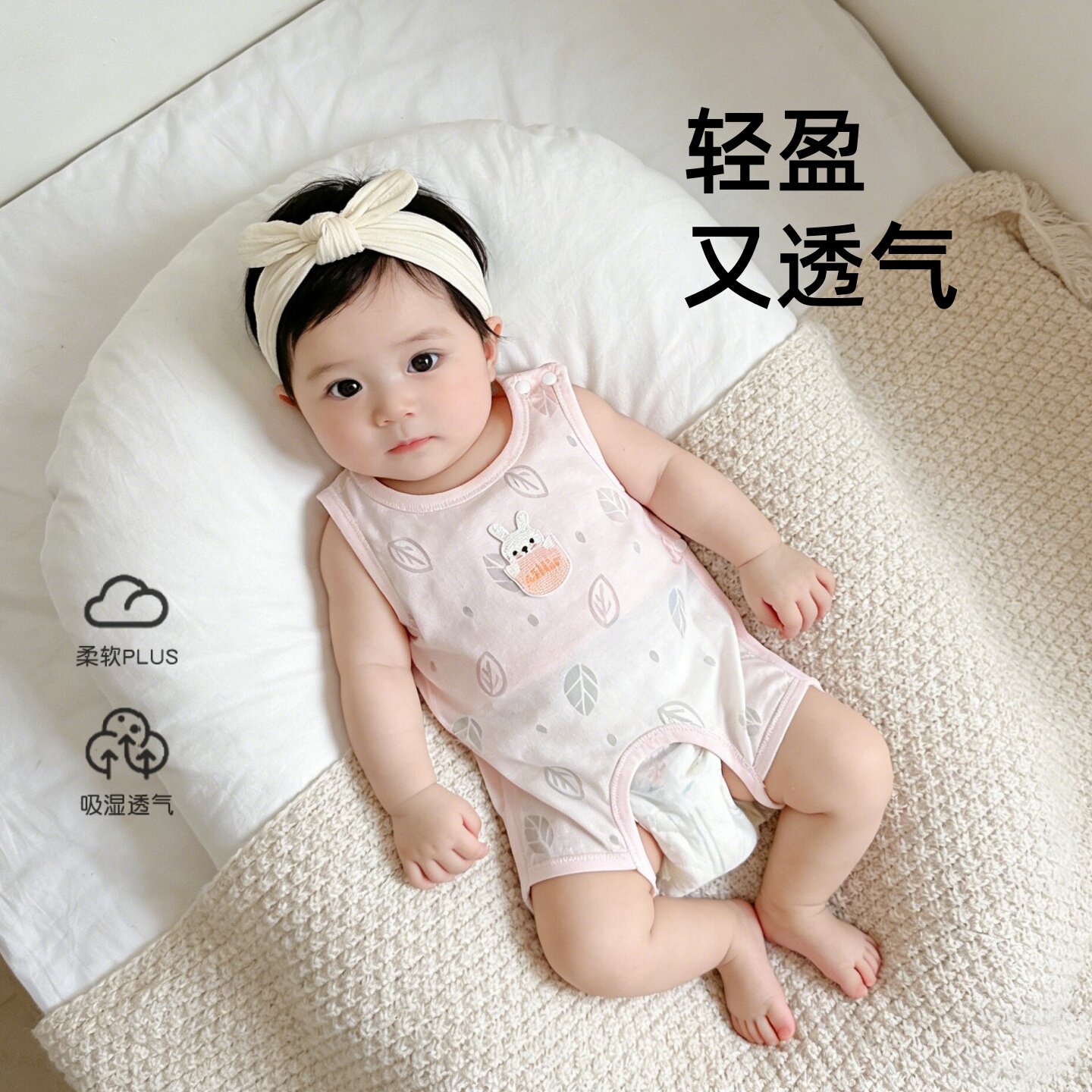 肚兜婴儿护肚子防着凉神器夏季薄款新生宝宝护脐连腿兜兜半背背心