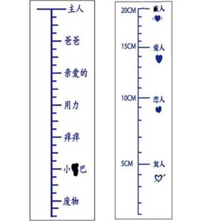 丁丁长度测量标准尺寸刻度线纹身贴纸进度条正字乳贴腿环脏字认主