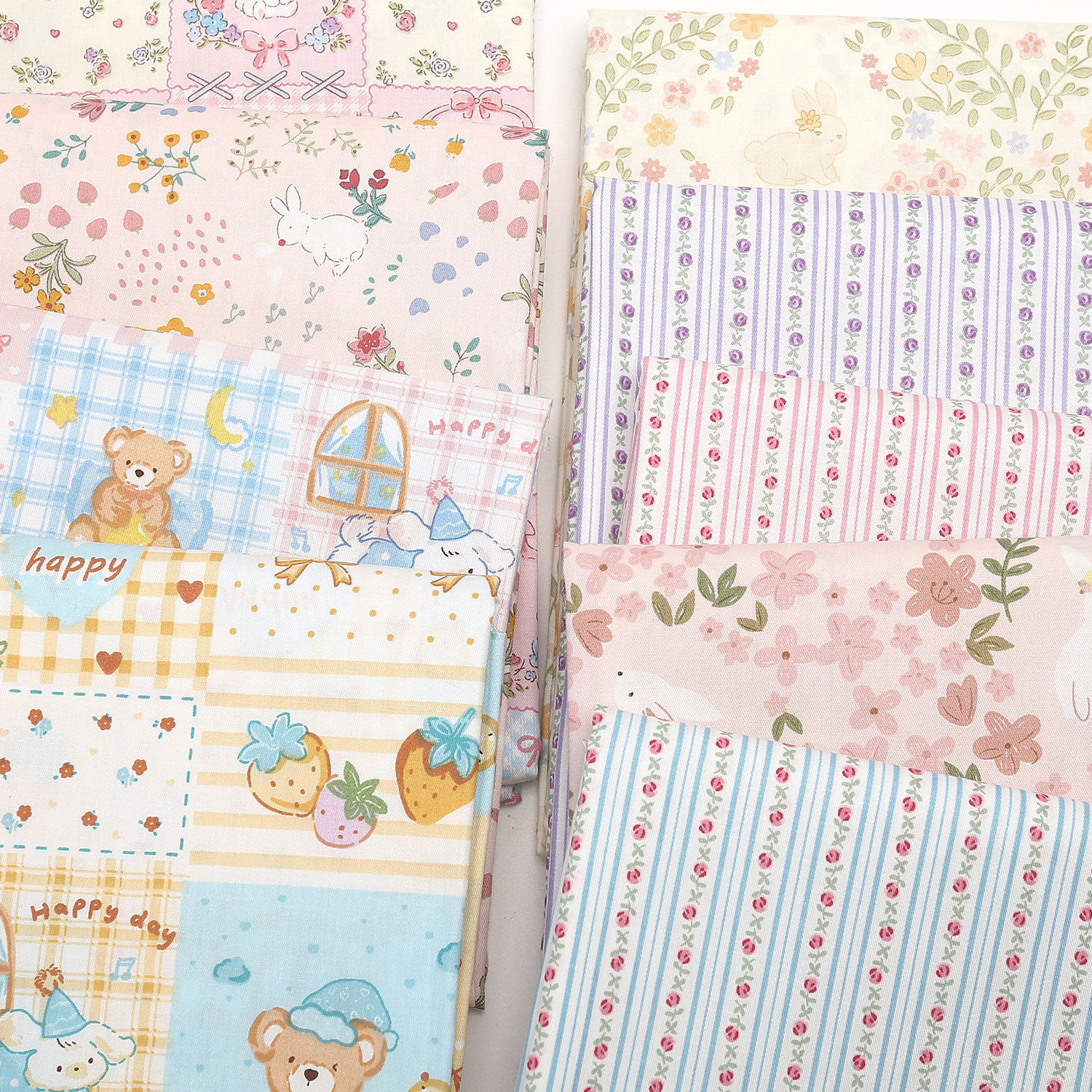 纯棉碎花布料夏季做衣服裙子面料图片