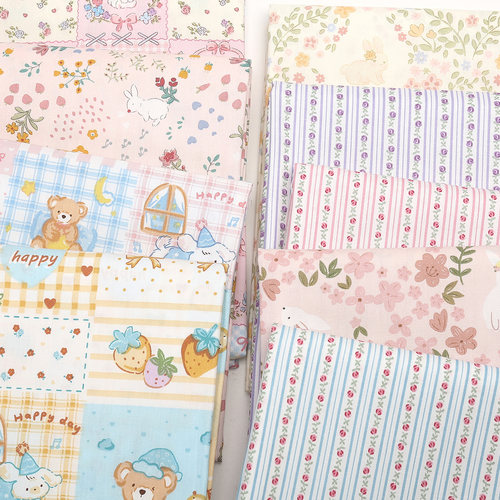 纯棉碎花布料夏季做衣服裙子面料