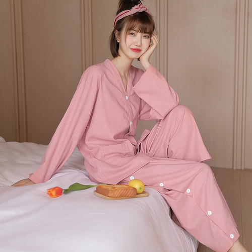 艾灸服女款纯棉前后开扣针灸刮痧