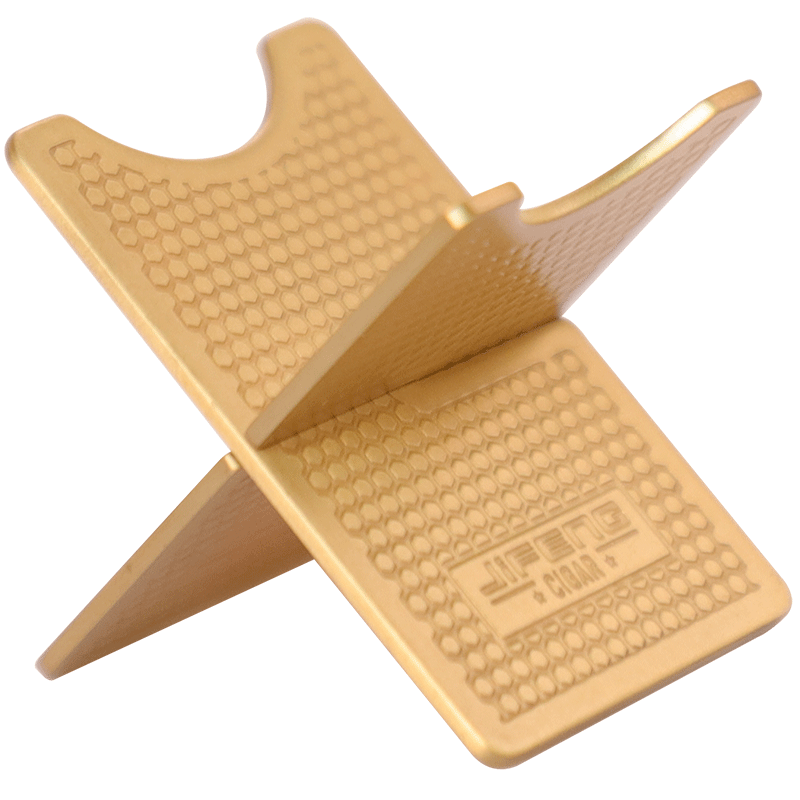 jifeng 雪茄托 便携黄铜雪茄架托折叠雪茄烟托支架雪茄配件雪茄架