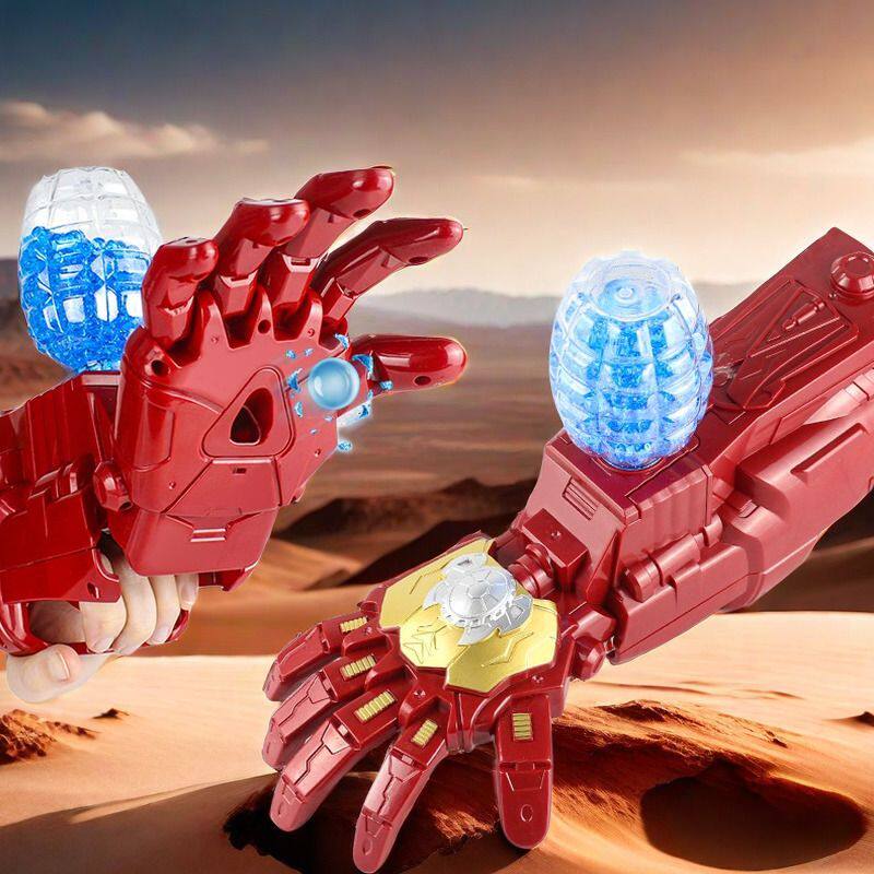 新品钢铁机械手臂充电式水珠电动男孩玩具生日礼物豪华礼物新年