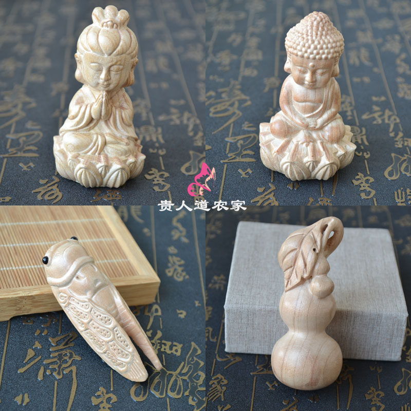 金蝉一鸣惊人桃木手把件图片