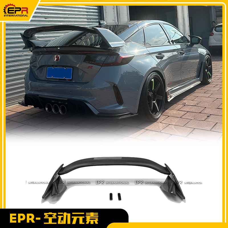 适用于本田思域 FL5 Type R 碳纤维改装FK8原厂尾翼 扰流定风替换