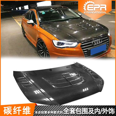 S3机盖引擎盖varis碳纤包围改装