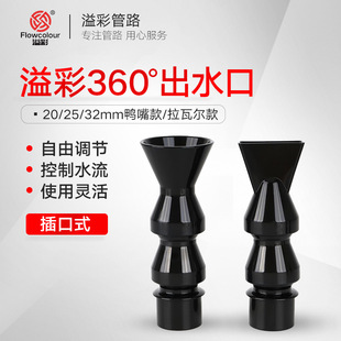 鱼缸万向出水口底滤鸭嘴出水喷嘴360度龙卷风喷头调整水流水泵