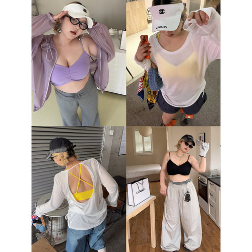 AZHOUSDAY“本命美背bra”随性穿搭设计感剪裁百搭文胸美背吊带女