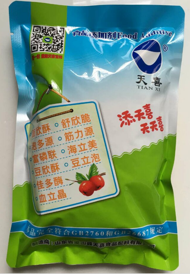 天喜牌筋力源h 水饺 馄饨皮 鲜面条 煮冷面 速冻水饺等增筋耐煮剂