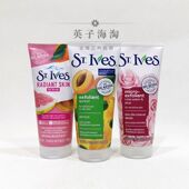 美国St. Ives粉柠檬清洁毛孔玫瑰芦荟亮肤杏仁核去角质面部磨砂膏