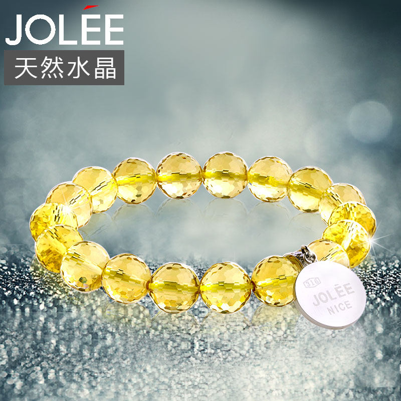 天然水晶彩色宝石手串手链时尚配饰品送女友老婆情人节生日礼物