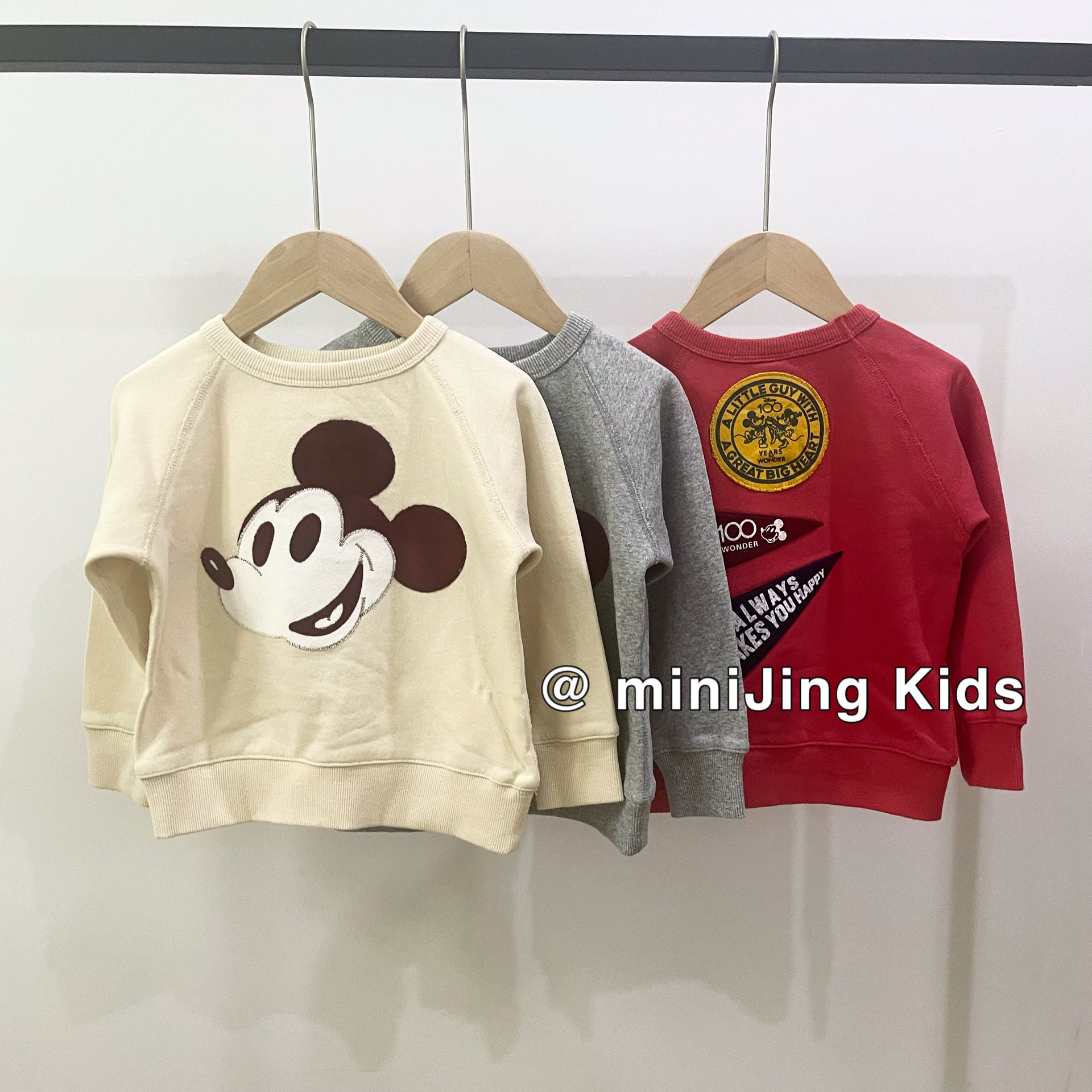 【清仓不退不换】春秋新款儿童卫衣圆领男女童绣花纯棉毛圈上衣潮