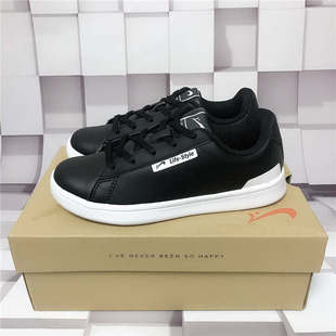 新款 2024冬季 皮面运动休闲鞋 黑板鞋 E93E26 贵人鸟正品 E75608 女鞋