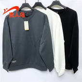 贵人鸟卫衣男正品 2024冬新款 圆领宽松运动休闲加绒加厚4325Q87