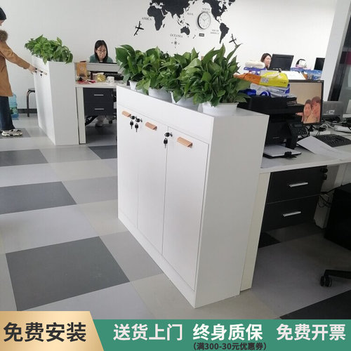 办公室花槽柜隔断文件柜矮柜简约资料收纳柜储物柜书柜组合遮挡柜