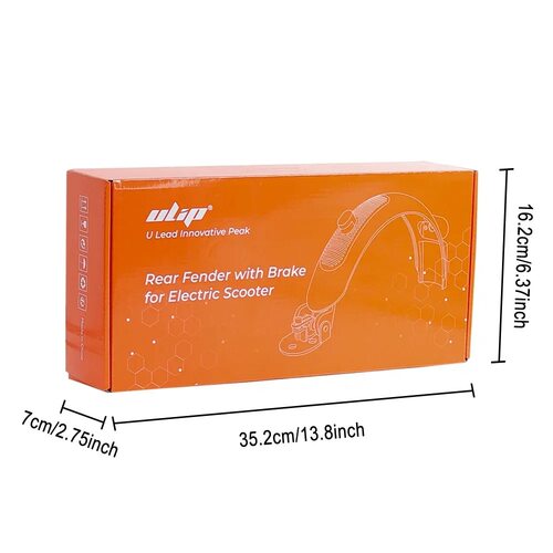 Ulip带刹车铝合金高端后挡泥板适用Max G30 G30D电动滑板车保护罩