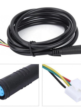 适用小咪滑板车总成线控制器仪表连接线黑白色电动滑板车仪表配件