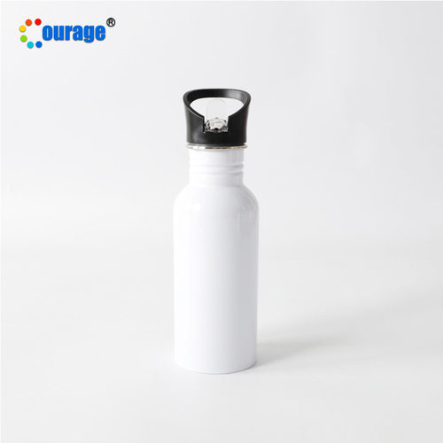 热转印空白印图卡通动漫大口平底201不锈钢运动水壶