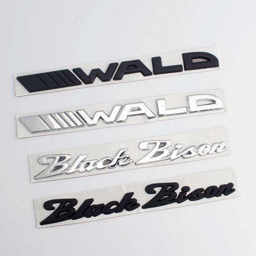 适用于宝马奔驰车贴 wald black bison车尾字标 改装极限野牛车标