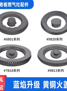 适用老板燃气灶配件火盖铜芯7B18 9B13 9B20 56B0煤气灶灶头炉芯