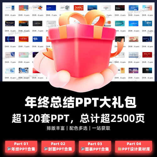 超值年终总结大礼包PPT模板Keypoint大师ppt设计年终述职互联网