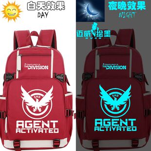27新款PS4游戏 周边 帆布 包包全境封锁射击书包男女初高中学生双