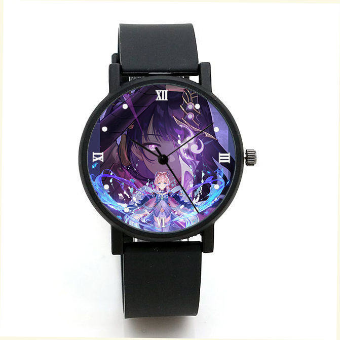 2024雪橙原创原神周边甘雨石英手表刻晴莫娜胡桃优菈二次元动漫学