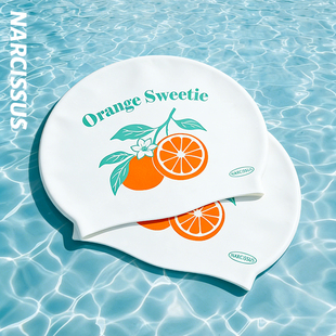 水仙SWIM女款 专业训练游泳帽成人女士不勒头加大 硅胶泳帽2026新款