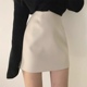 毛呢半身裙女2025新款 秋冬高腰A字裙高腰显瘦包臀裙百搭紧身短裙
