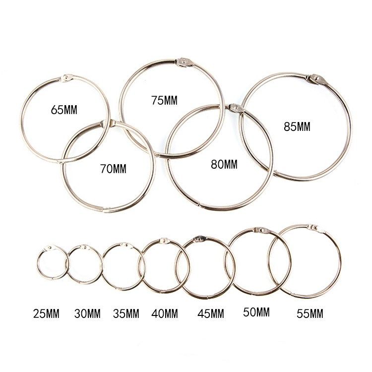 包邮钥匙圈推荐卡片圈书圈书环装订铁圈铁环扣 开口圈 钥匙扣30mm