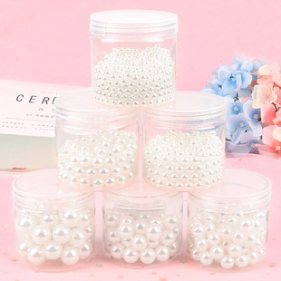 珍珠圆形DIY手工材料6 16mm双孔圆珠子串珠饰品配件abs仿珍珠散珠