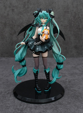 美系列小恶魔初音手办小浣熊二次元黑暗天使桌面模型摆件美少女
