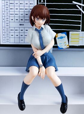 优质水手服小爱酱二次元动漫手办泡面美少女模型车载摆件桌面机箱