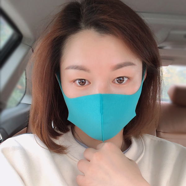 女神聚氨酯立体透气人潮海绵口罩